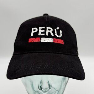 Peru Souvenir Cap Morpho Lightweight One Size Adjustable Black Snapback Hat